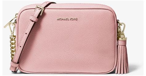 michael kors ginny bags|Ginny Medium Pebbled Leather Crossbody Bag .